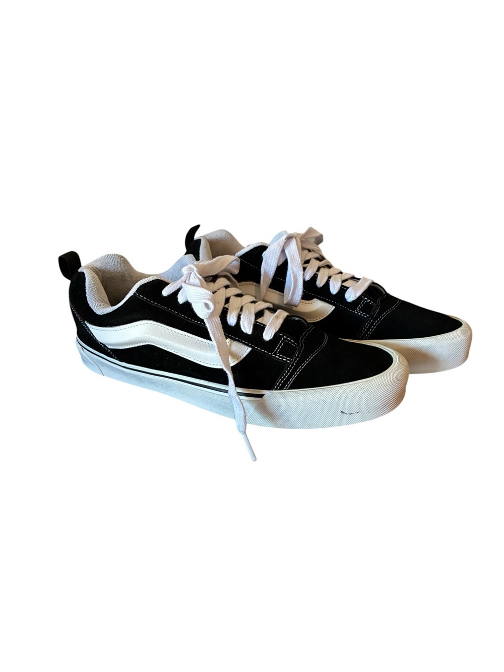 Vans Black & White Low-Top Skate Sneakers - Men's Size 10.5